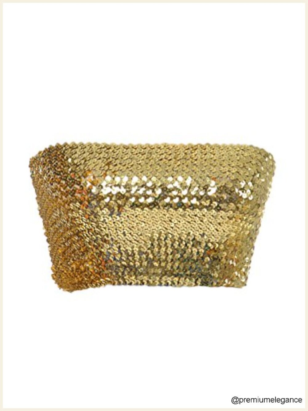 Sequin Bandeau Crop Strapless Tube Top Bodycon Stretch Party